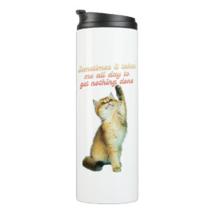 Termo Gato perezoso amante gracioso gato