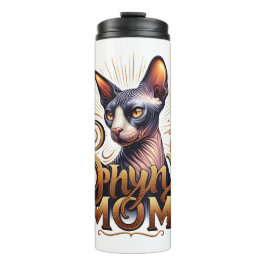 Termo Gato Sphynx: Mug Tumbler de viaje por el día de la