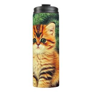 Termo Gato vintage de Navidad