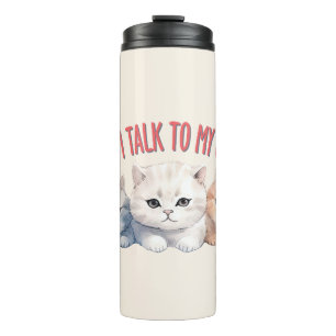 Termo Gatos Cuidados - Hablo Con Mis Gatos