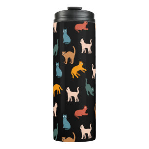 Termo Gatos en negro
