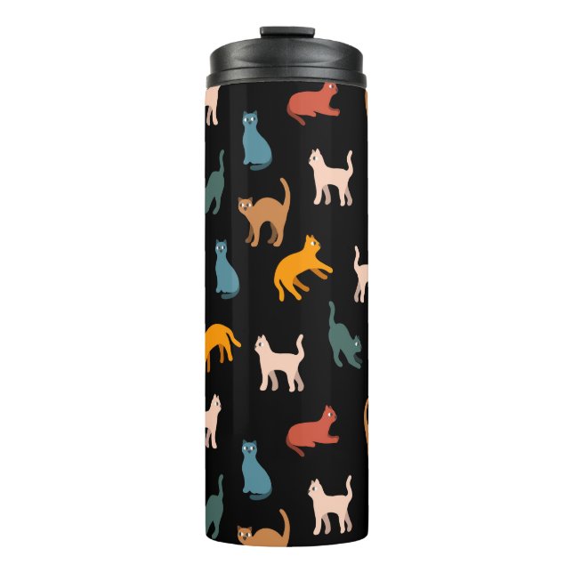 Termo Gatos en negro (Anverso)