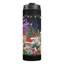 Gatos Feliz Navidad Luz