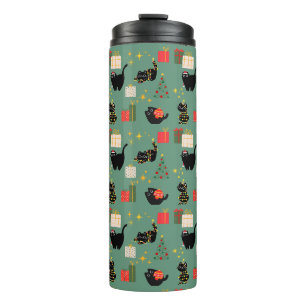 Termo Gatos negros de Navidad
