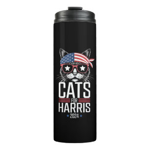 Termo Gatos para Harris 2024 - Kamala Harris para Presid