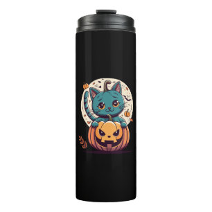 Termo Gatos y Calabazas para un Feliz Halloween!