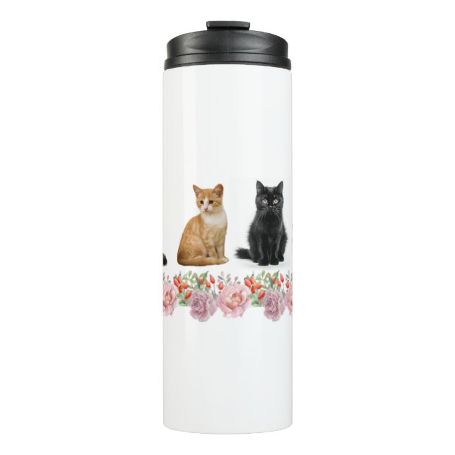 Termo Gatos y Rosas (Anverso)