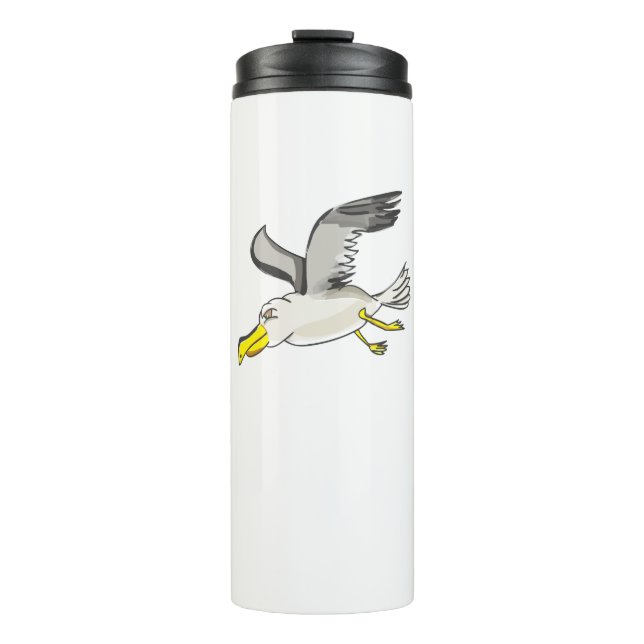 Termo Gaviota personalizado volando sobre la cabeza (Anverso)