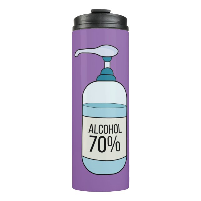 Termo Gel Sanitizer de mano con 70% de alcohol (Anverso)