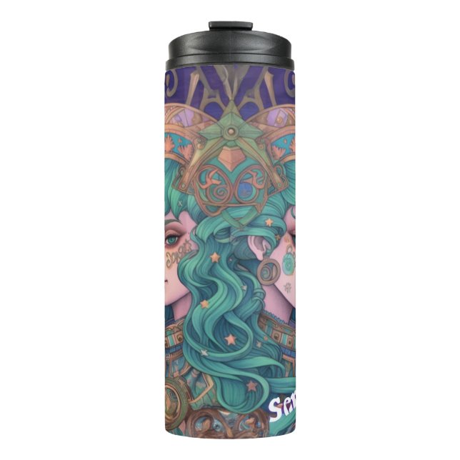 Termo Gemini Zodiac Astrológico (Anverso)