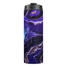 Termo Gemstone Geode Blue Purple Rosa Gold Black Agate