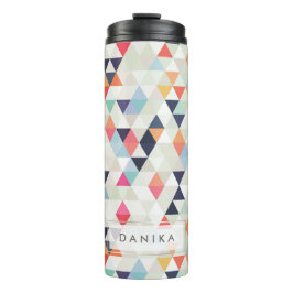 Termo Geometría/Triángulos de la acuarela del Boho de Pi