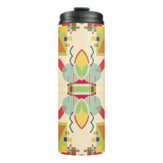 Termo Geométrico artístico: patrón colorido sin foco