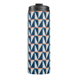 Termo Geométrico azul y gris de la marina