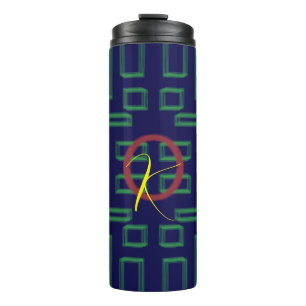 Termo Geométrico de cuadrados azules
