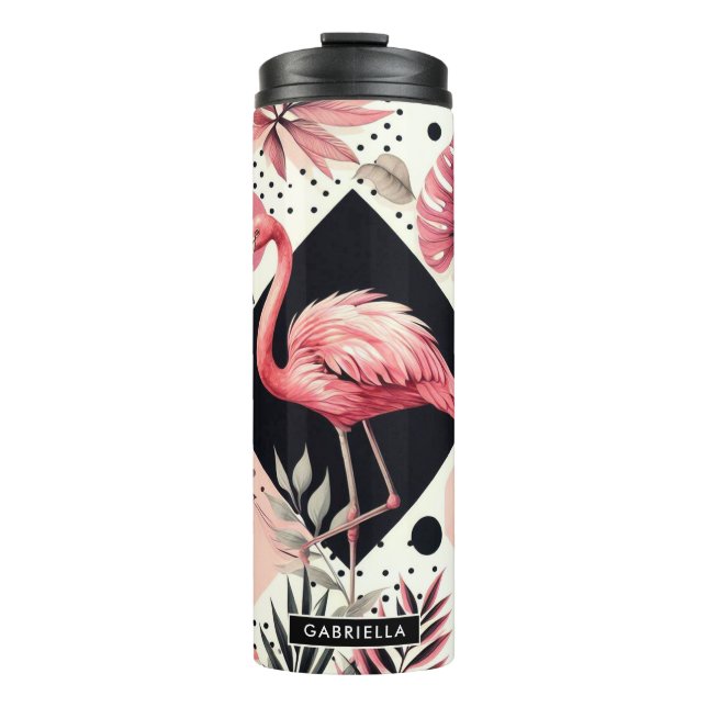 Termo Geométrico de flamingo de corte (Anverso)