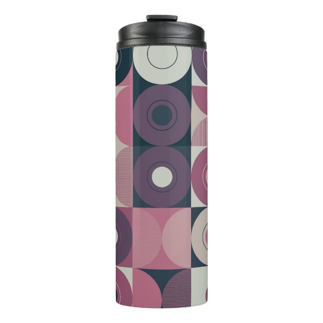 Termo Geométrico de mediados de siglo: patrón colorido a (Anverso)