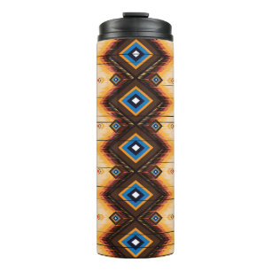 Termo Geométrico étnico: diseño de patrones abstractos.