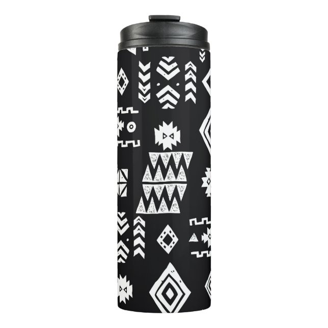 Termo Geométrico tribal: fondo elegante y sin costuras. (Anverso)