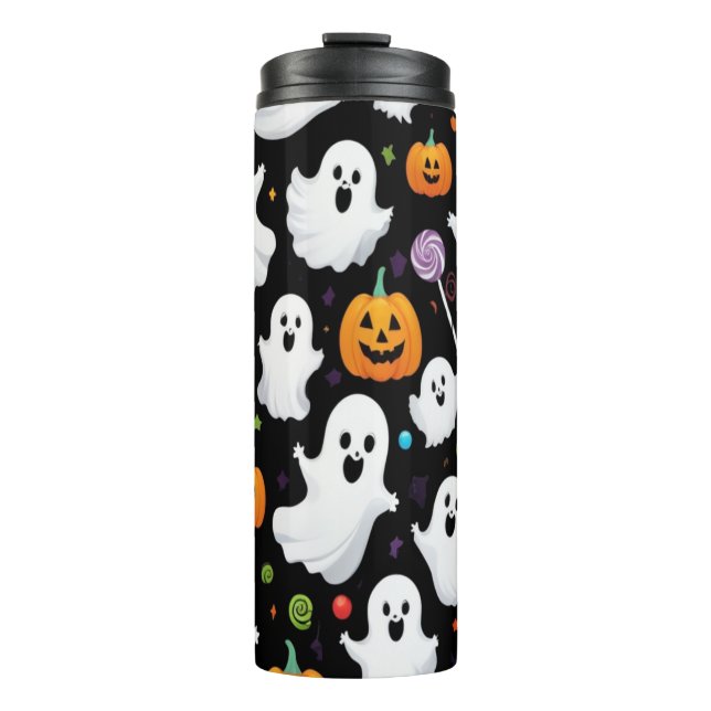 Termo Ghost Candy Halloween Black (Anverso)