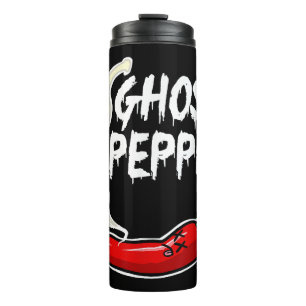 Termo Ghost Pepper Funny Spicny Hot Halloween Ghost Pepp