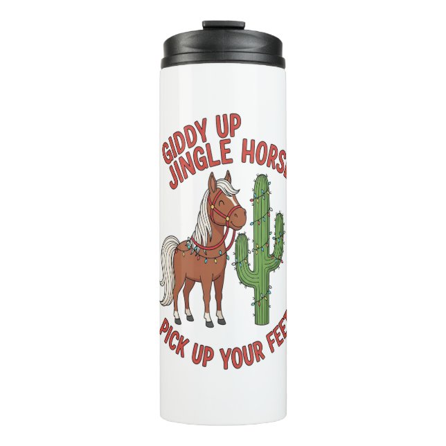 Termo Giddy Up Jingle Horse Coge Tus Pies (Anverso)