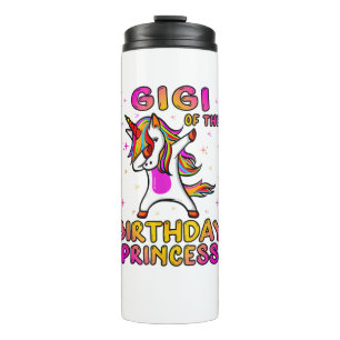 Termo Gigi de la niña princesa de cumpleaños - Abuela Da