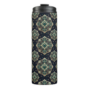 Termo Gilded Emerald Mandala