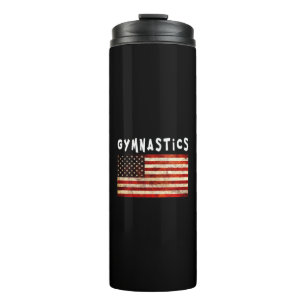 Termo Gimnasia Grunge Bandera Americana USA