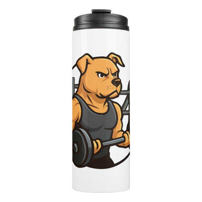 Termo Gimnasio Alpha Dog  Poder Desatado (Anverso)