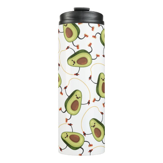 Termo Gimnasio del aguacate: Patrón de cosecha (Anverso)