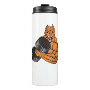 Termo Gimnasio Pit Bull Gym Fitness - Cuerpo de elevació