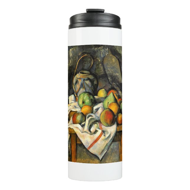 Termo Ginger Jar y Fruit - Paul Cezanne - c1895 (Anverso)