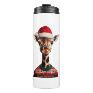 Termo Girafa con Navidades de Santa Hat Safari Navidad S