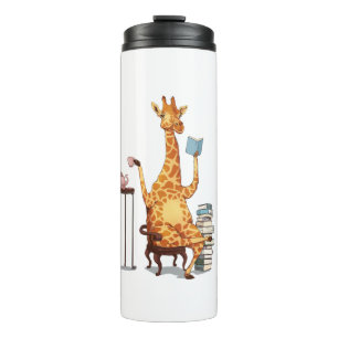 Termo Girafas, libros y obsequios de té