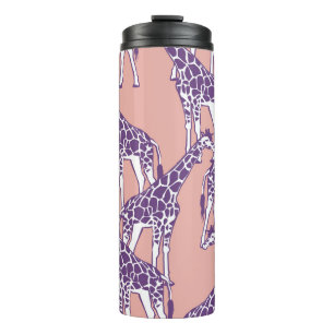 Termo Giraffe Colorful Spots Vintage Safari Ilustracion