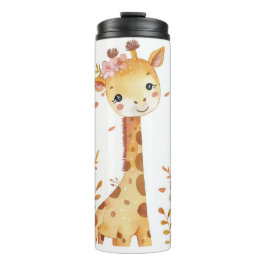 Termo "Giraffe Print Plastic Thermos Bottle"
