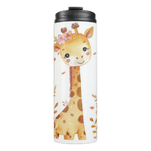Termo "Giraffe Print Plastic Thermos Bottle"