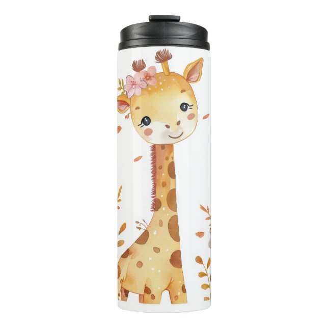 Termo "Giraffe Print Plastic Thermos Bottle" (Anverso)