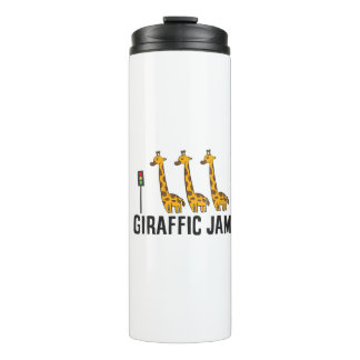 Termo Giraffic Jam Funny Giraffe Giraffe Pun Cute