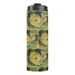 Termo Girasoles de Van Gogh - Arte Floral Amarillo Brill