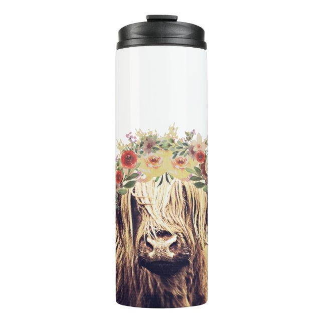 Termo Girly Longhaded Highland Cow (Anverso)
