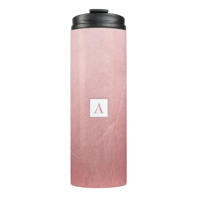 Termo Glam de Moda mínima rosada Rosa (Anverso)