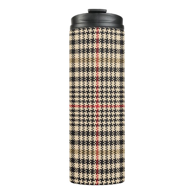Termo Glen Check Plaid Pixel Art (Anverso)