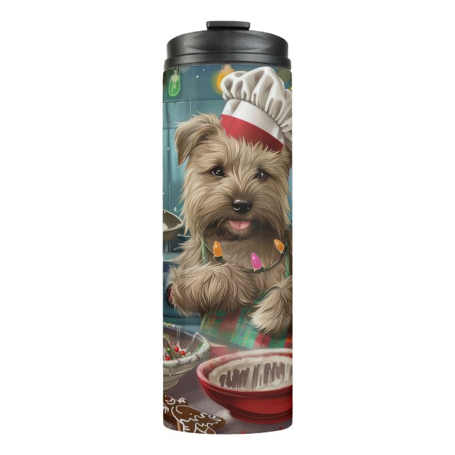 Termo Glen of Imaal Terrier Holiday Baking: Festividad (Anverso)