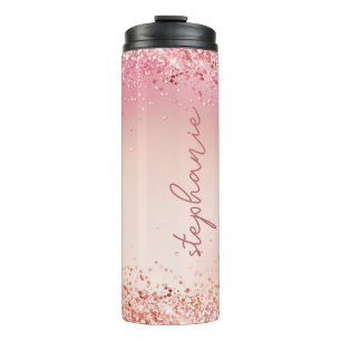 Termo Glitter Rosa Sonrojo Personalizado