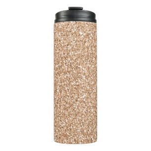 Termo Glitz Purpurina de Rubor de Peach Rosa Gold