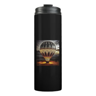 Termo Globo de aire caliente con diseño barroco intrinca