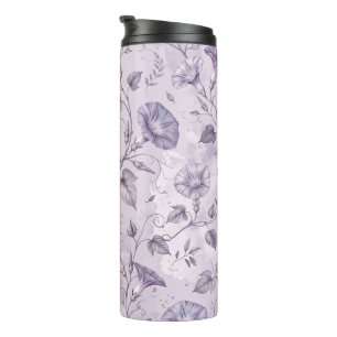 Termo Glorias de la Mañana Elegantes Florales Lavanda Po