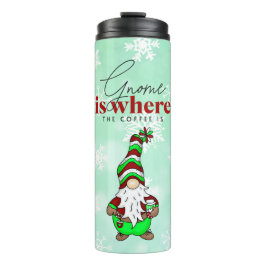 Termo Gnome es donde está el café | Navidades de corte